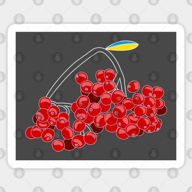 Viburnum of Ukraine Sticker by Olga_kart